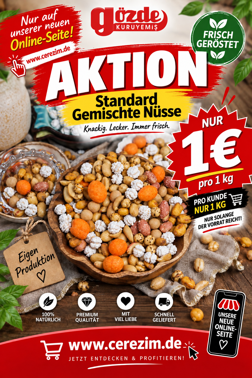 AKTiON Standard Gemischte Nüsse 1€